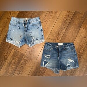 Abercrombie Kids Lot of 2 pairs of Blue Jean Shorts